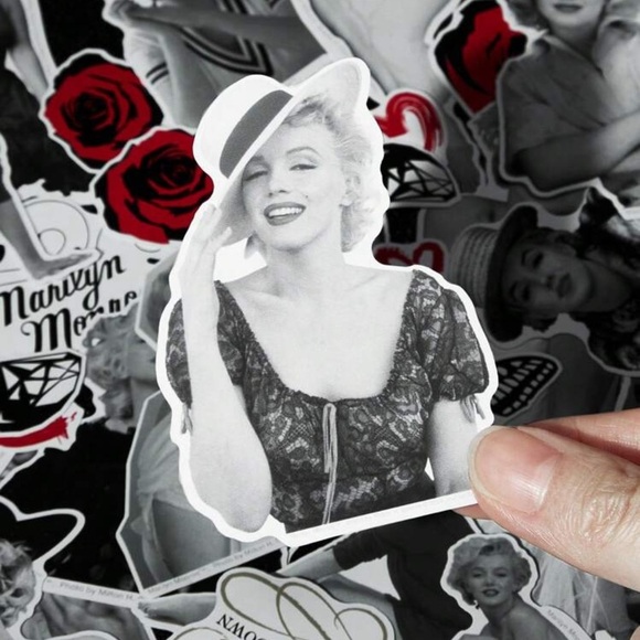Marilyn Monroe 55pcs Package Of Figure & Butterfly Pattern Stickers - Picture 1 of 5